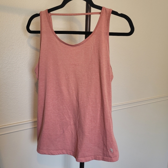 Icyzone Pink Twist Backless Athletic Work Out Tank Top Womens Medium - Picture 8 of 10
